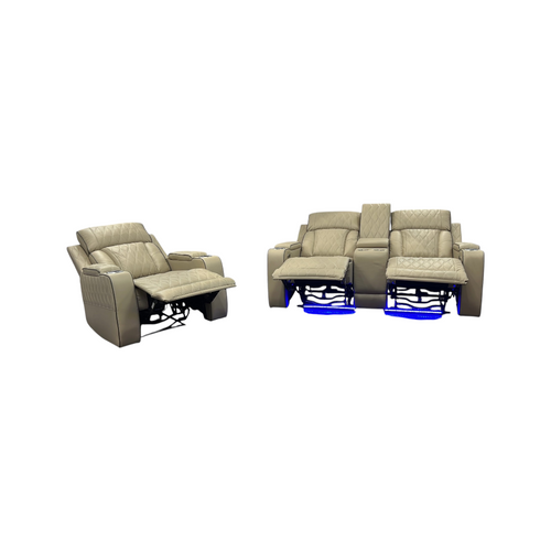 Latitude Run Alabaster Leather Living Room Recliner Set of 2, image 13
