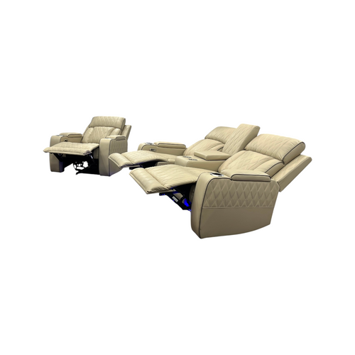 Latitude Run Alabaster Leather Living Room Recliner Set of 2, image 15