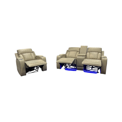 Latitude Run Alabaster Leather Living Room Recliner Set of 2, image 17