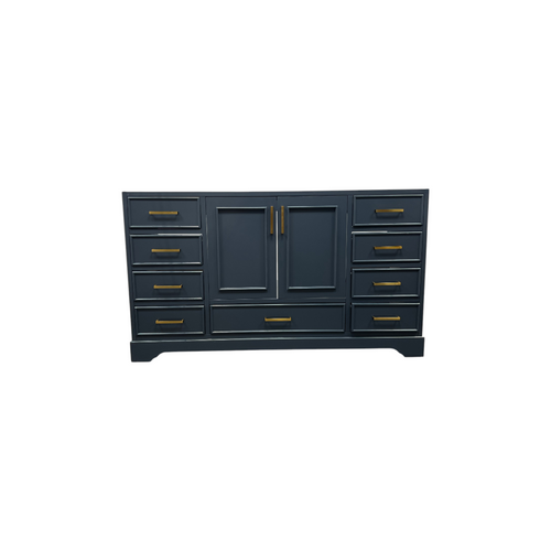 Ariel Bath Stafford 60 Inch Single Sink Base Cabinet In Midnight Blue, image 2