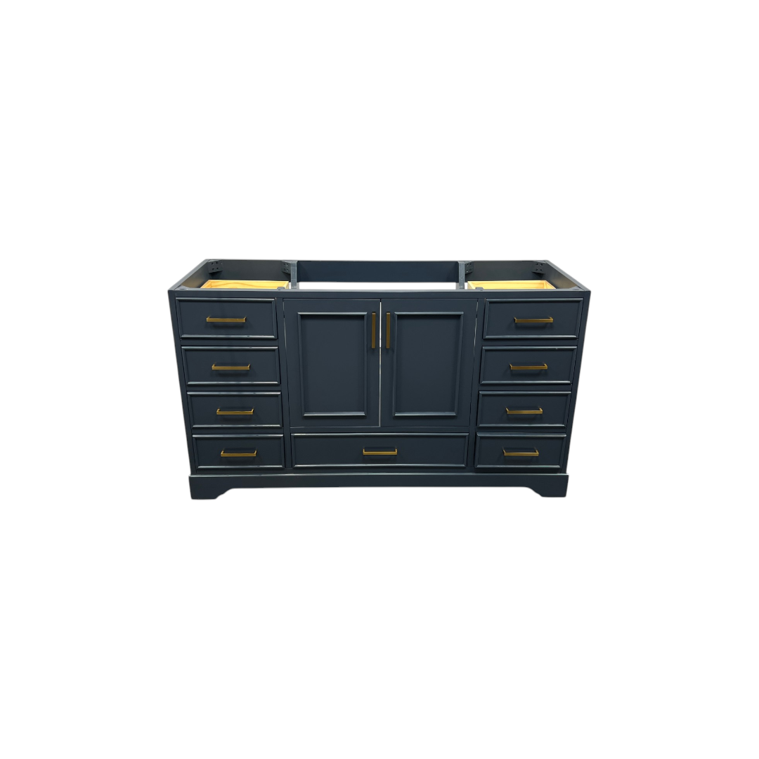 Ariel Bath Stafford 60 Inch Single Sink Base Cabinet In Midnight Blue