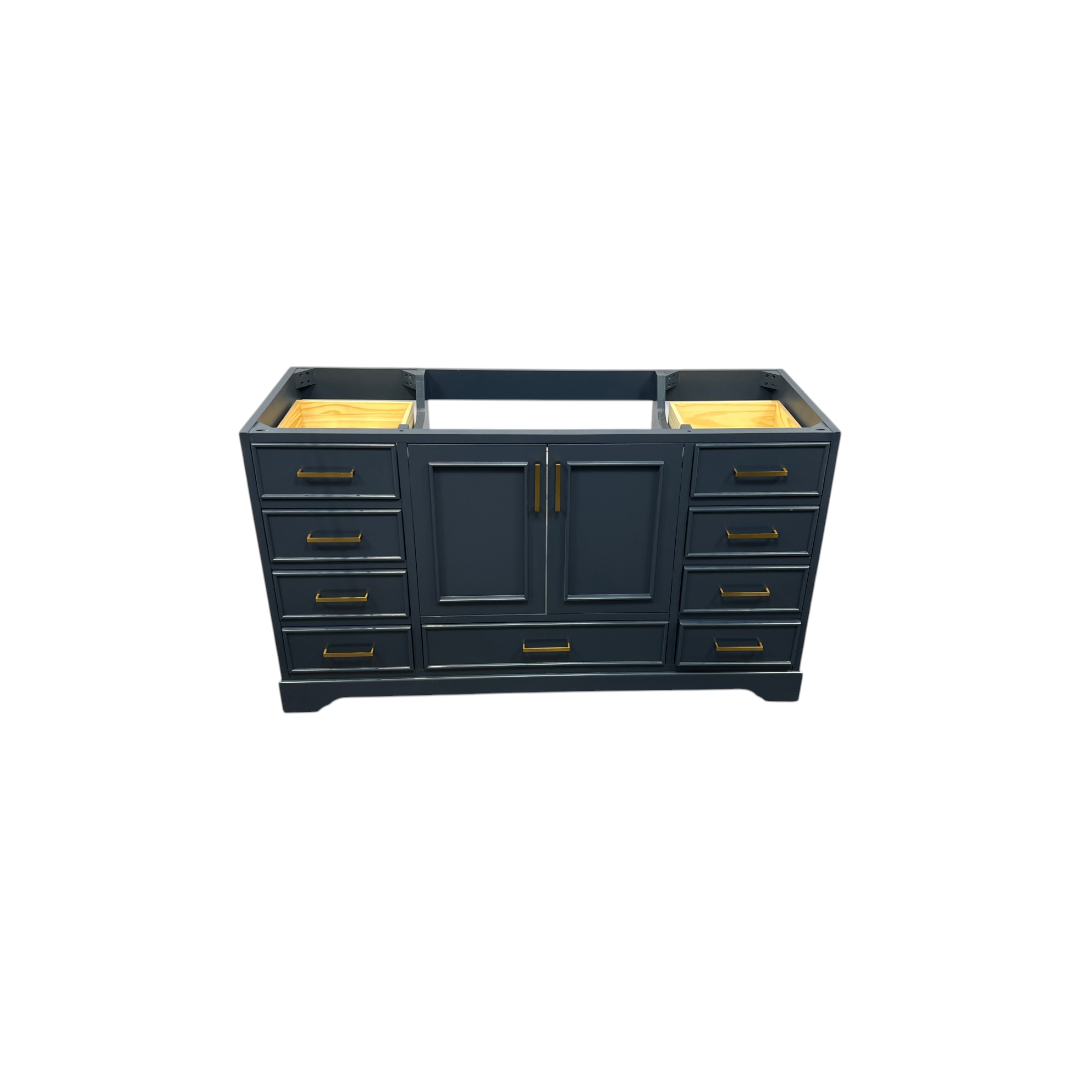 Ariel Bath Stafford 60 Inch Single Sink Base Cabinet In Midnight Blue