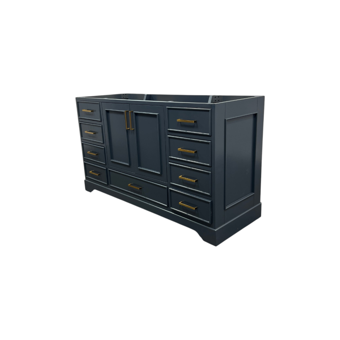 Ariel Bath Stafford 60 Inch Single Sink Base Cabinet In Midnight Blue