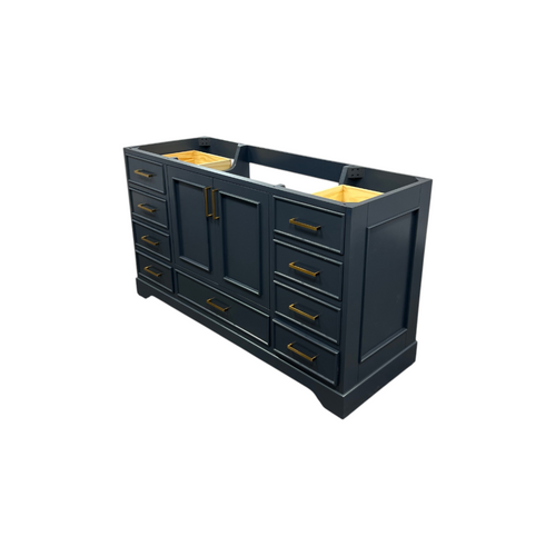 Ariel Bath Stafford 60 Inch Single Sink Base Cabinet In Midnight Blue, image 6