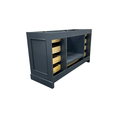 Ariel Bath Stafford 60 Inch Single Sink Base Cabinet In Midnight Blue, image 11
