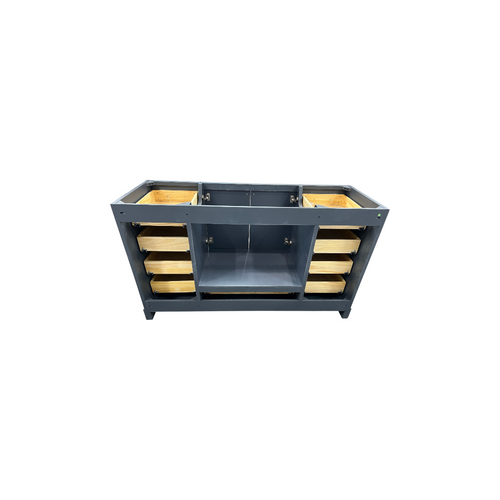 Ariel Bath Stafford 60 Inch Single Sink Base Cabinet In Midnight Blue, image 14