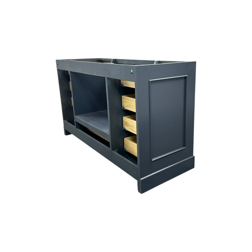 Ariel Bath Stafford 60 Inch Single Sink Base Cabinet In Midnight Blue, image 15