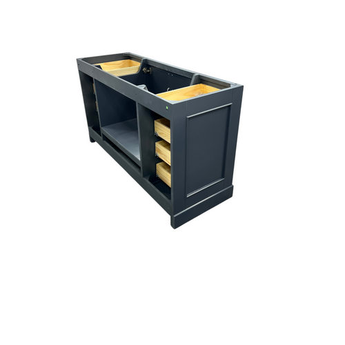 Ariel Bath Stafford 60 Inch Single Sink Base Cabinet In Midnight Blue, image 16