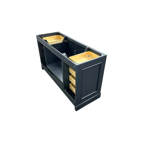 Ariel Bath Stafford 60 Inch Single Sink Base Cabinet In Midnight Blue, image 17
