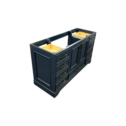 Ariel Bath Stafford 60 Inch Single Sink Base Cabinet In Midnight Blue, image 20