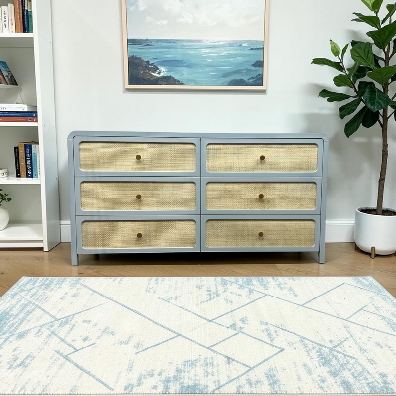 TOV Furniture Patty Rattan 6 Drawer Dresser