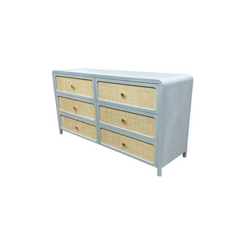 TOV Furniture Patty Rattan 6 Drawer Dresser, image 5