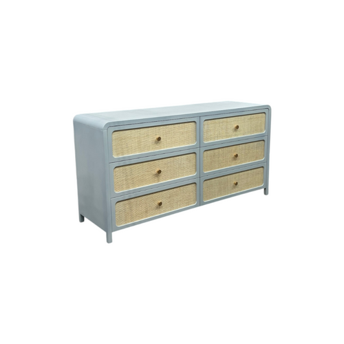 TOV Furniture Patty Rattan 6 Drawer Dresser, image 16
