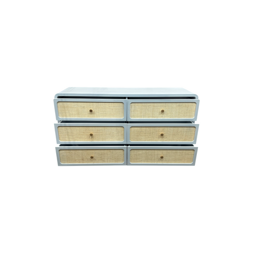 TOV Furniture Patty Rattan 6 Drawer Dresser, image 17