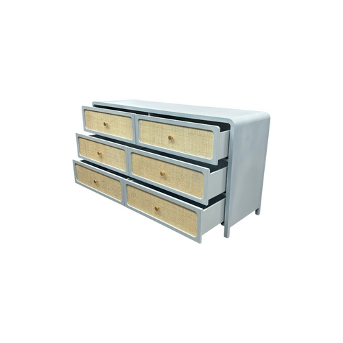 TOV Furniture Patty Rattan 6 Drawer Dresser, image 19