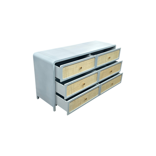 TOV Furniture Patty Rattan 6 Drawer Dresser, image 22