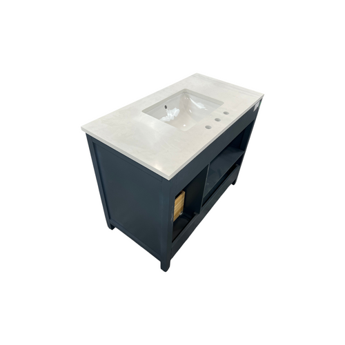 Sudio Design Cooper Vintage Blue Vanity with Ariston White Top, image 9