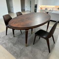 Woodbridge Furniture Lynn Extendable Oak Oval Solid Wood Dining Table