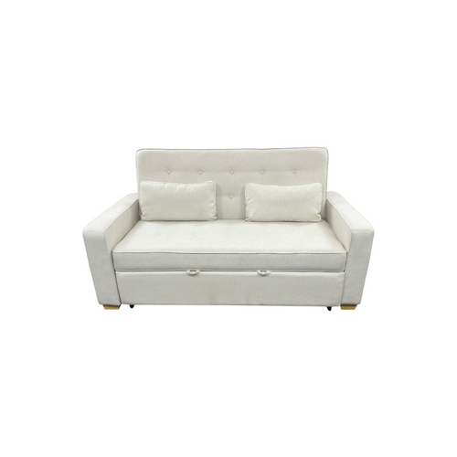 Serta Monroe Queen Square Arm Tufted Back Convertible Sleeper Sofa with Cushions, image 2