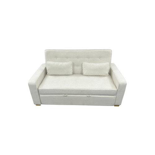 Serta Monroe Queen Square Arm Tufted Back Convertible Sleeper Sofa with Cushions, image 3