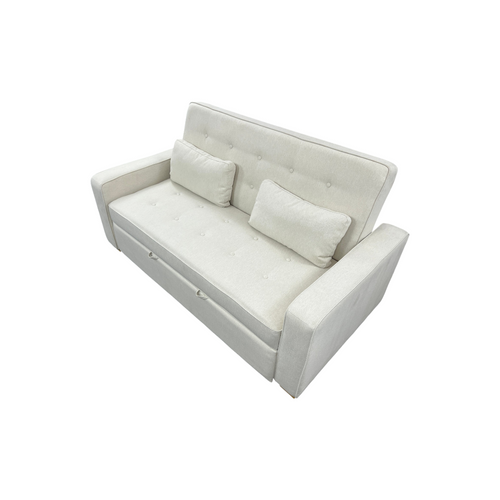 Serta Monroe Queen Square Arm Tufted Back Convertible Sleeper Sofa with Cushions, image 5