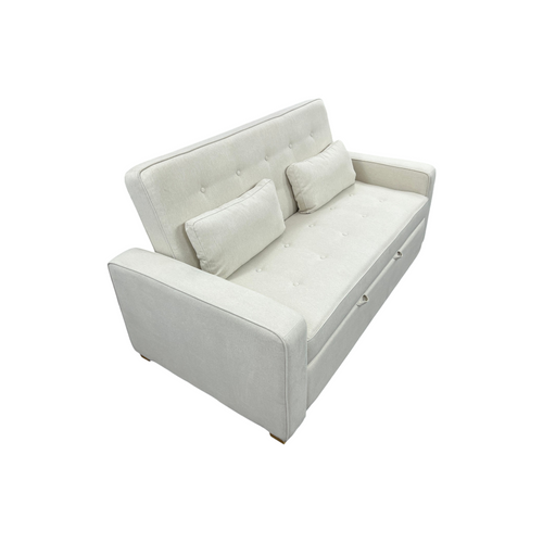 Serta Monroe Queen Square Arm Tufted Back Convertible Sleeper Sofa with Cushions, image 6