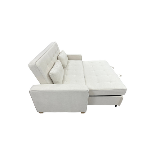 Serta Monroe Queen Square Arm Tufted Back Convertible Sleeper Sofa with Cushions, image 11