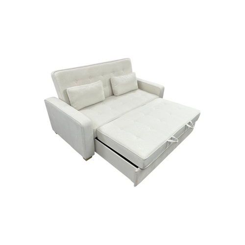 Serta Monroe Queen Square Arm Tufted Back Convertible Sleeper Sofa with Cushions, image 13