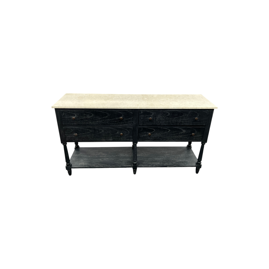 Birch Lane Aberdale 4 Drawer Sideboard with Marble Top