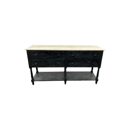 Birch Lane Aberdale 4 Drawer Sideboard with Marble Top, image 4