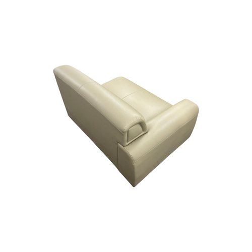 Beige Leather Right Arm Sofa Piece, image 7
