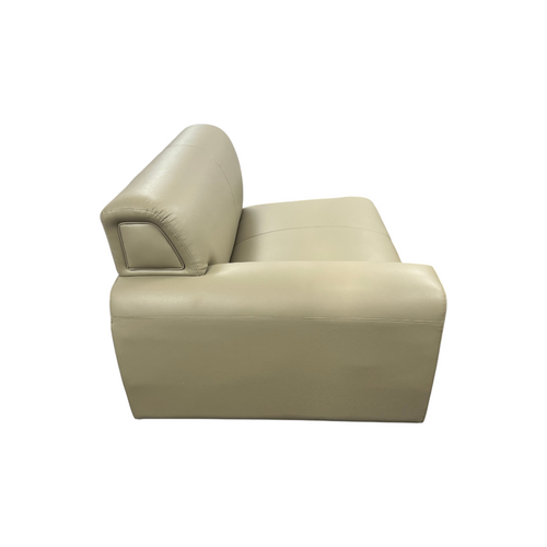 Beige Leather Right Arm Sofa Piece, image 8