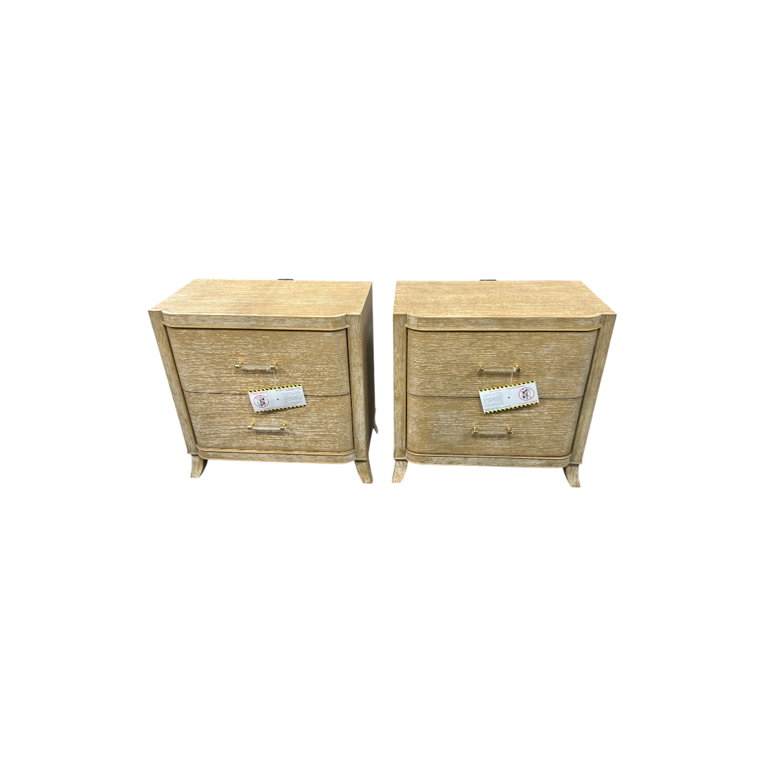 Lark Manor Stanger 2-Drawer Nightstands Set of 2