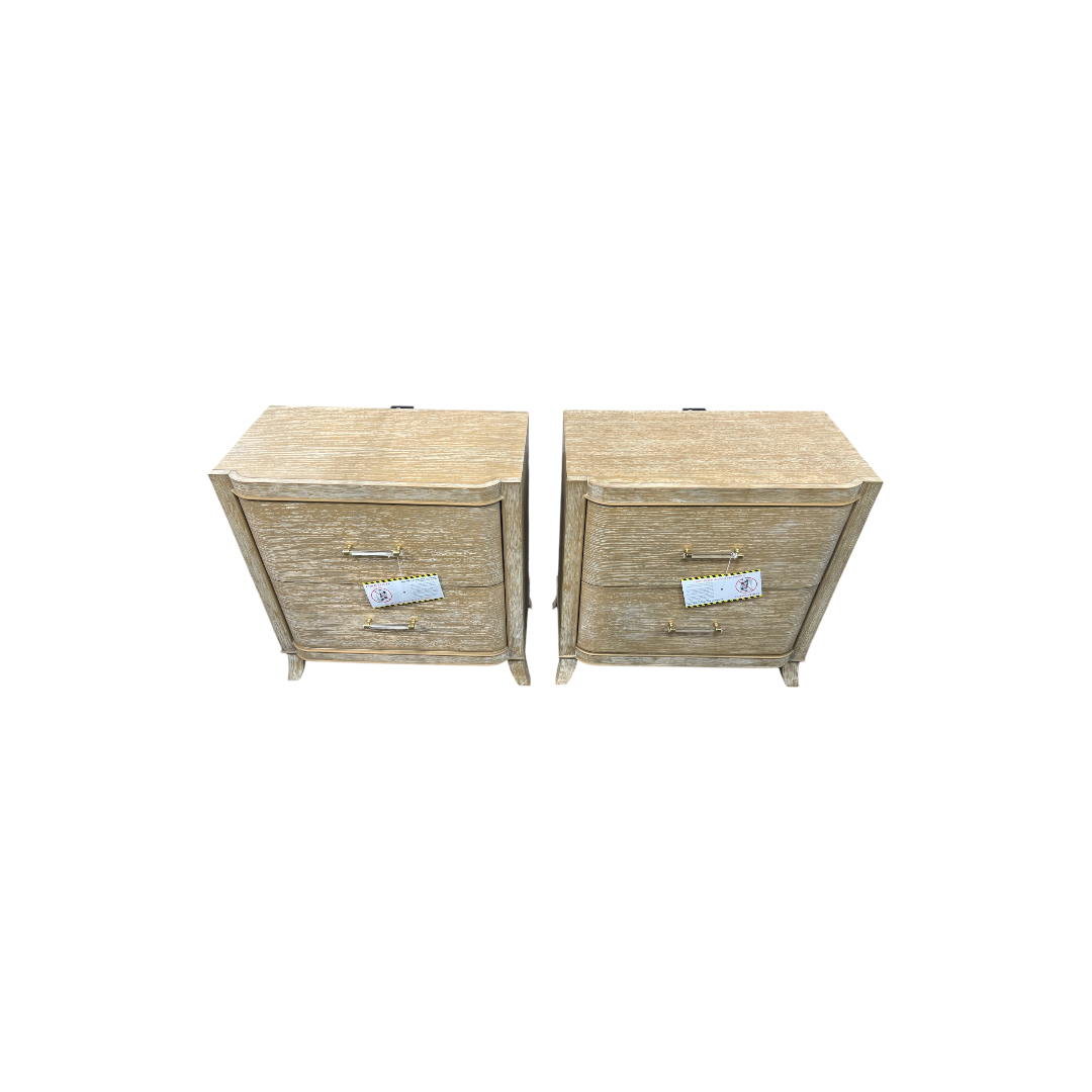 Lark Manor Stanger 2-Drawer Nightstands Set of 2