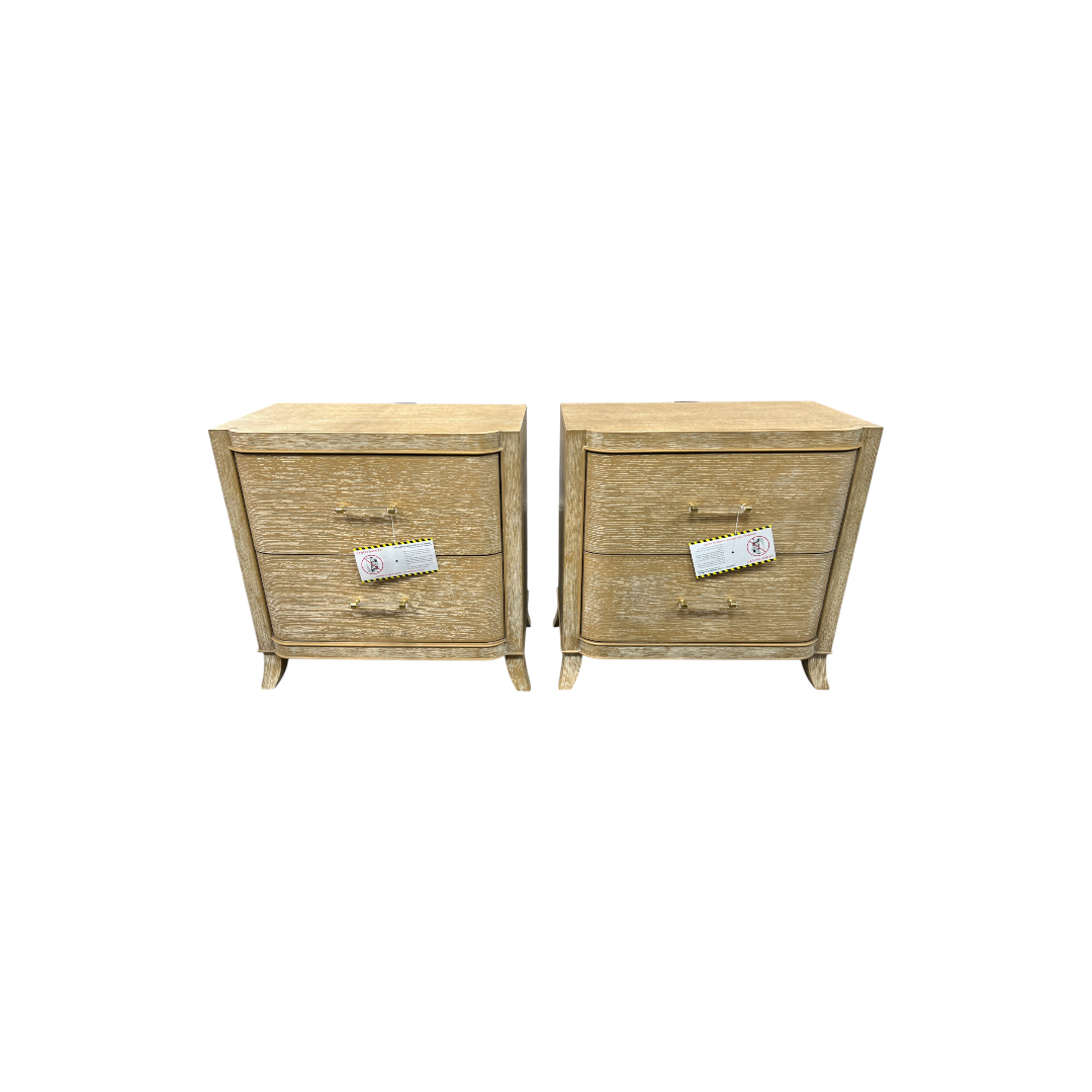 Lark Manor Stanger 2-Drawer Nightstands Set of 2