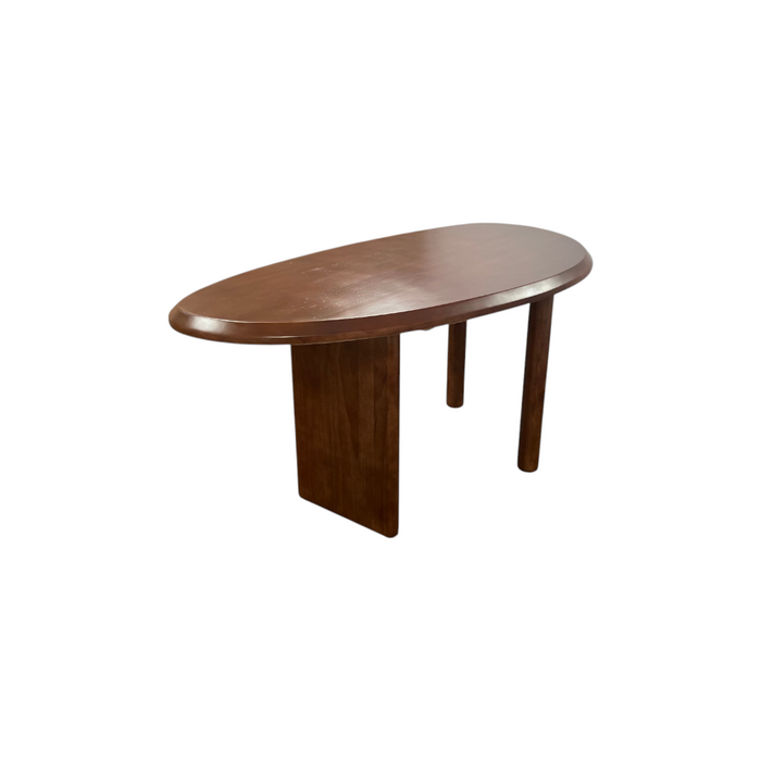 Loon Peak Brown Unique Shape Solid Wood Pine Wood Dining Table, image 2