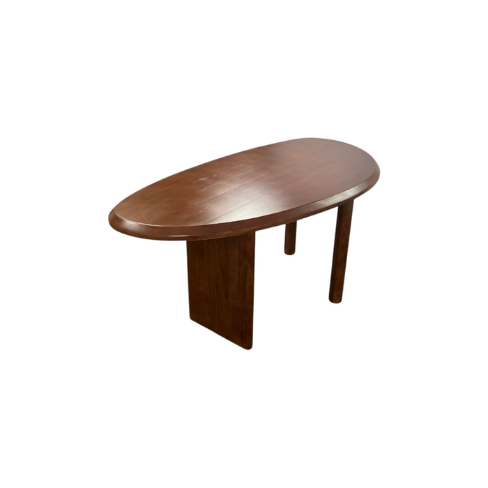 Loon Peak Brown Unique Shape Solid Wood Pine Wood Dining Table, image 3