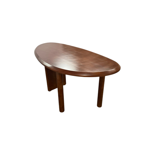Loon Peak Brown Unique Shape Solid Wood Pine Wood Dining Table, image 7