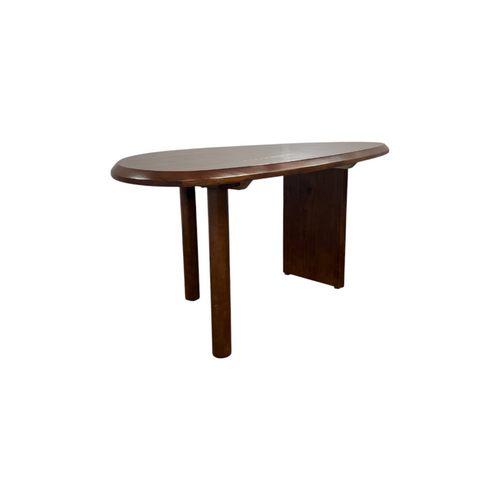 Loon Peak Brown Unique Shape Solid Wood Pine Wood Dining Table, image 9