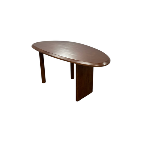 Loon Peak Brown Unique Shape Solid Wood Pine Wood Dining Table, image 17