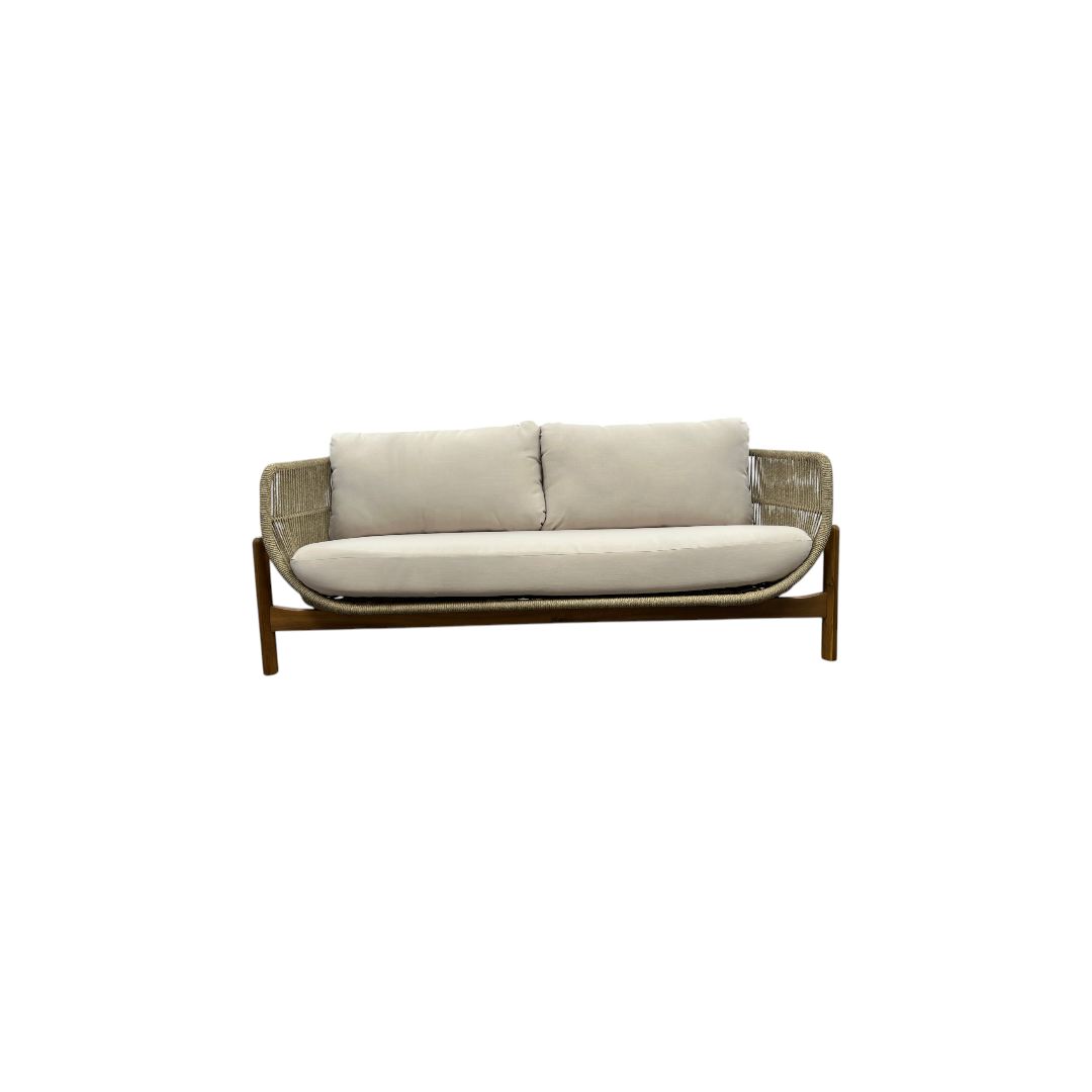 George Oliver Lyal Wood Patio Loveseat