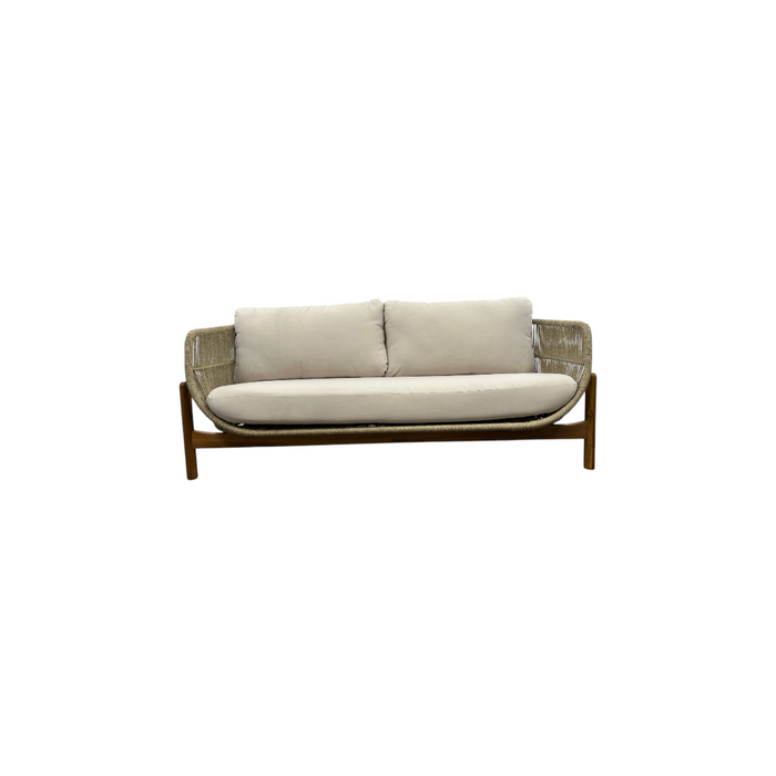 George Oliver Lyal Wood Patio Loveseat, image 2