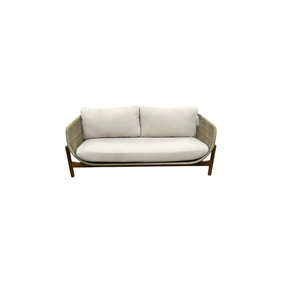 George Oliver Lyal Wood Patio Loveseat