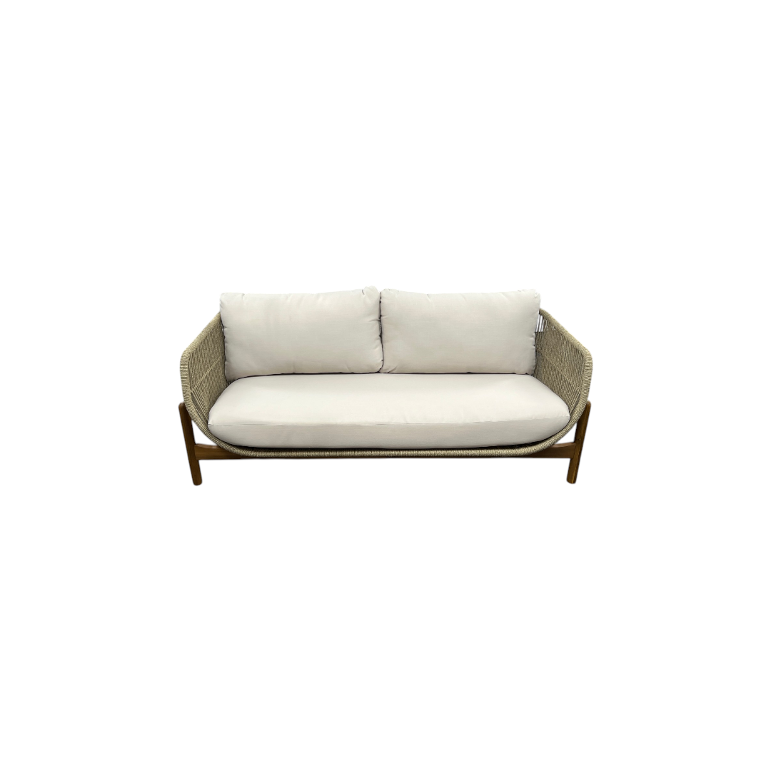 George Oliver Lyal Wood Patio Loveseat
