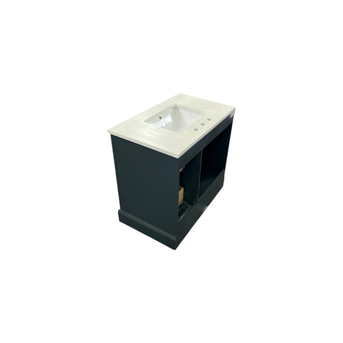 Vanity Art Vannes Single Sink Freestanding Bathroom Vanity with Engineered Marble Top, image 12
