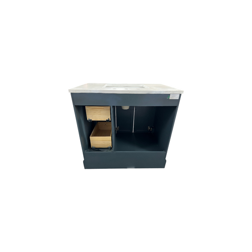 Vanity Art Vannes Single Sink Freestanding Bathroom Vanity with Engineered Marble Top, image 13