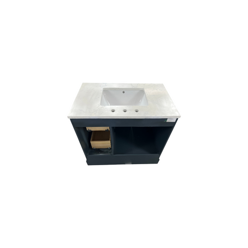 Vanity Art Vannes Single Sink Freestanding Bathroom Vanity with Engineered Marble Top, image 14