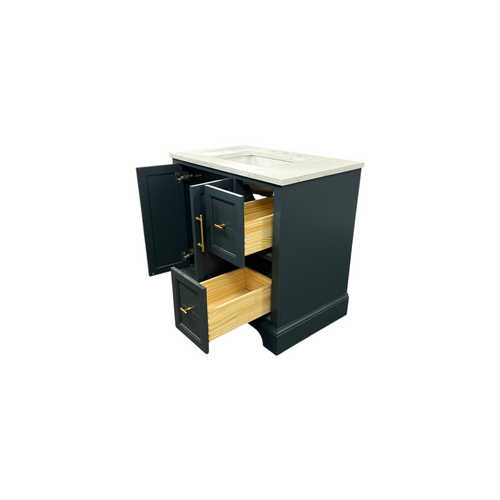 Vanity Art Vannes Single Sink Freestanding Bathroom Vanity with Engineered Marble Top, image 26