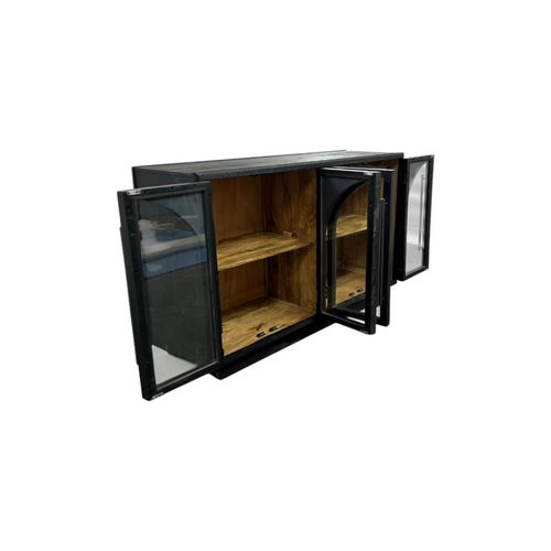Lark Manor Arvetta Wood Four Door Sideboard With Glass, image 31
