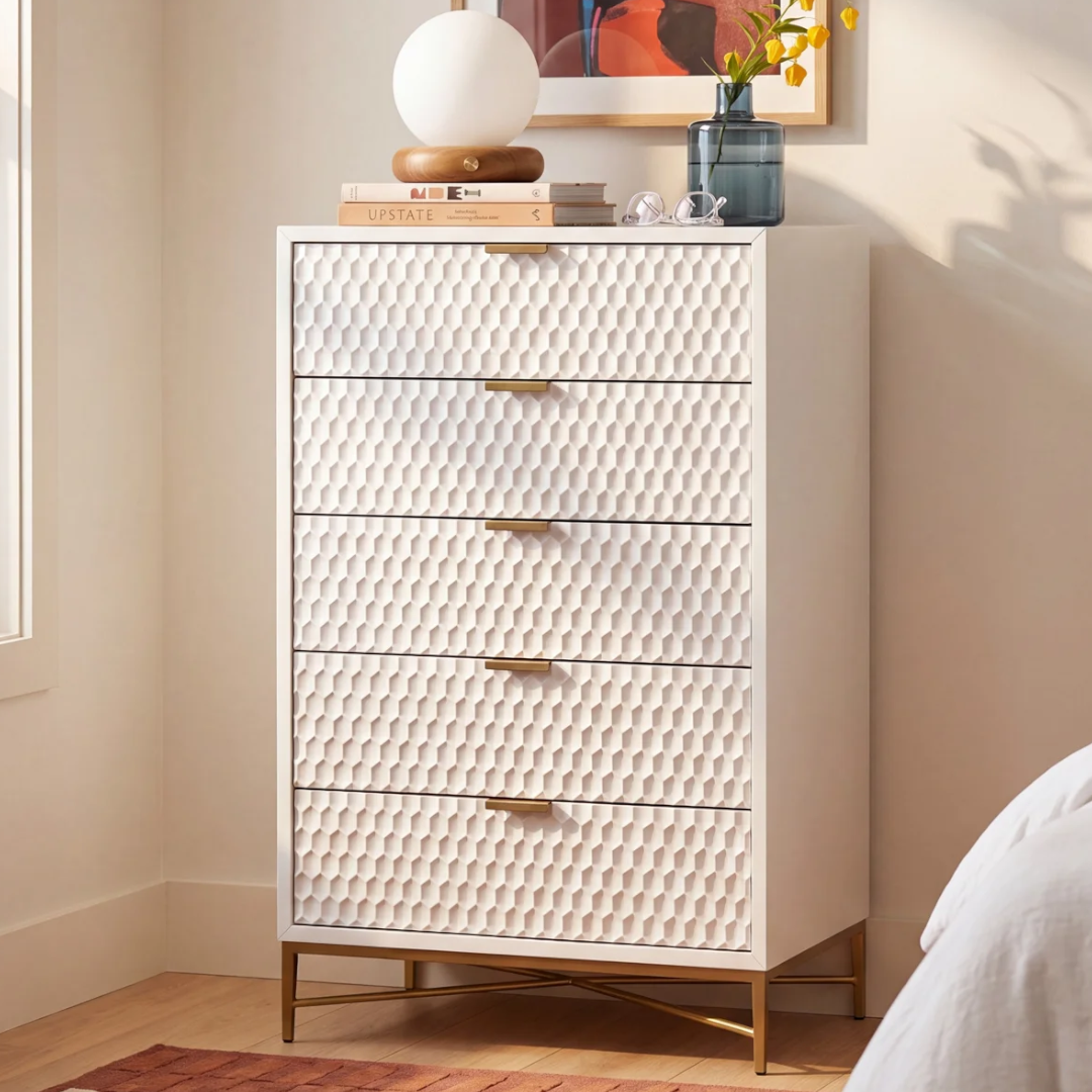 AllModern Capra 5-Drawer Wood Standard Dresser
